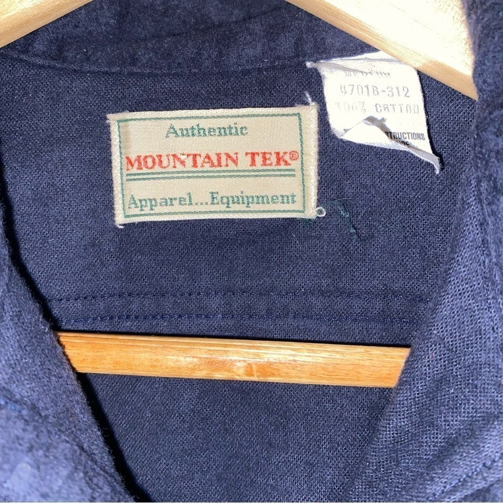 Mountain Tek Navy Blue Fleece Long sleeve Shacket Size Medium - Picture 4 of 5